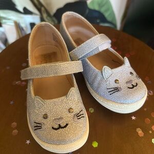 Harper Canyon Glittery Cat Face Kids Shoes